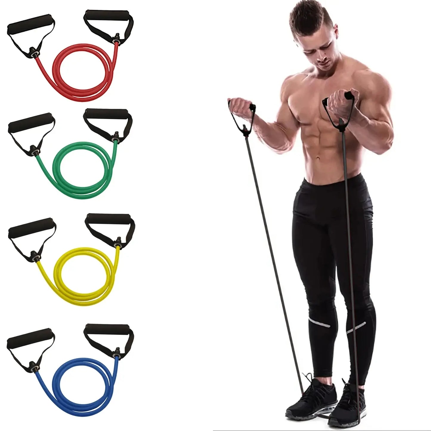Premium Resistance Bands with Handles – Versatile Workout Bands for Men & Women, Perfect for Strength Training at Home