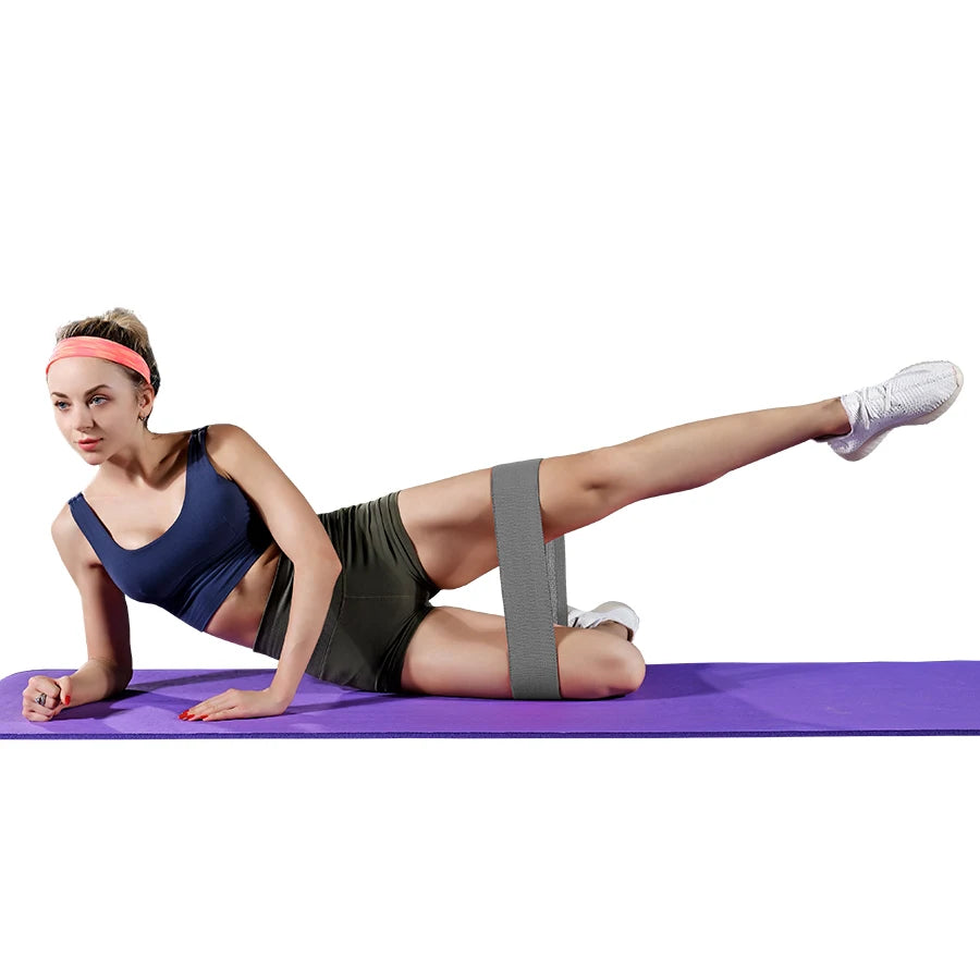 Fabric Resistance Bands for Glutes, Thighs, and Hips for Men and Women – Ideal for Squats, Stretching, and Yoga Workouts