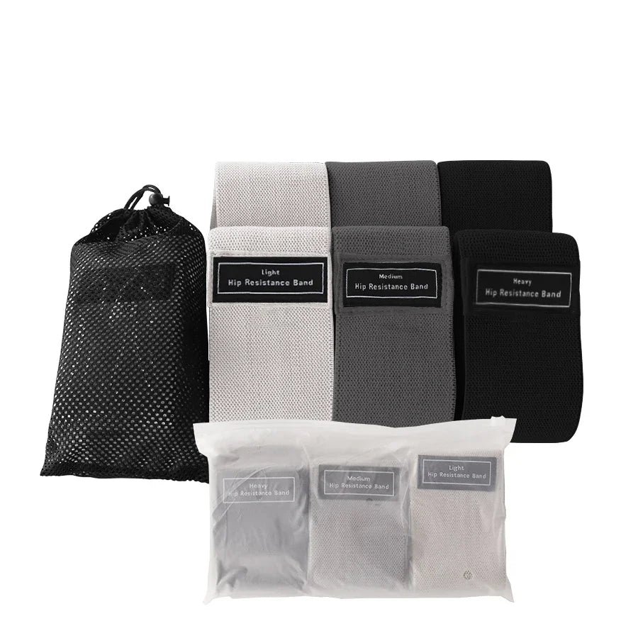 Fabric Resistance Bands for Glutes, Thighs, and Hips for Men and Women – Ideal for Squats, Stretching, and Yoga Workouts