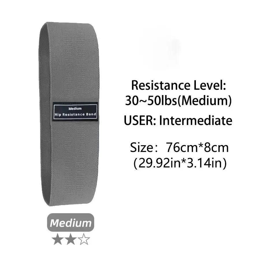 Fabric Resistance Bands for Glutes, Thighs, and Hips for Men and Women – Ideal for Squats, Stretching, and Yoga Workouts