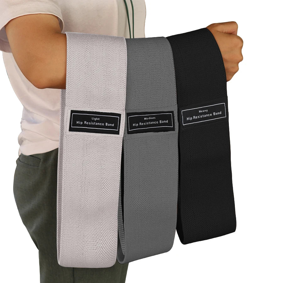 Fabric Resistance Bands for Glutes, Thighs, and Hips for Men and Women – Ideal for Squats, Stretching, and Yoga Workouts