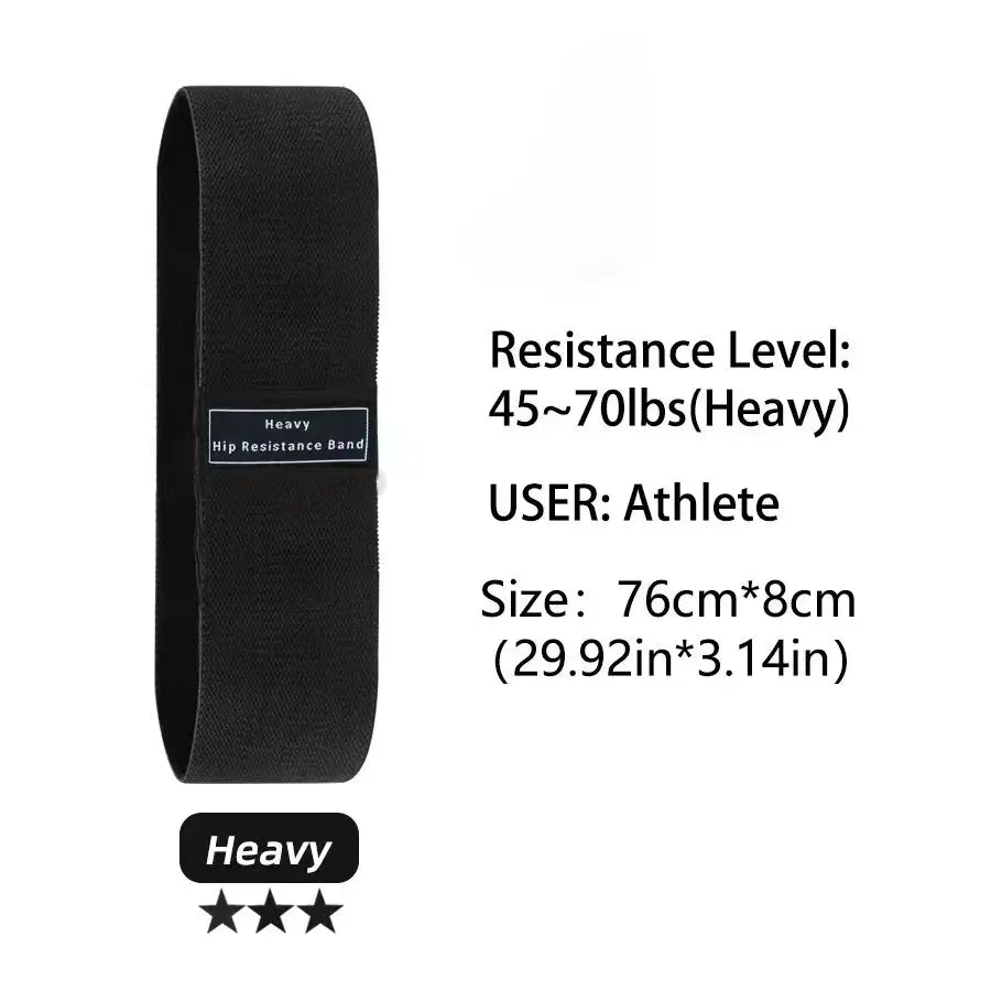 Fabric Resistance Bands for Glutes, Thighs, and Hips for Men and Women – Ideal for Squats, Stretching, and Yoga Workouts